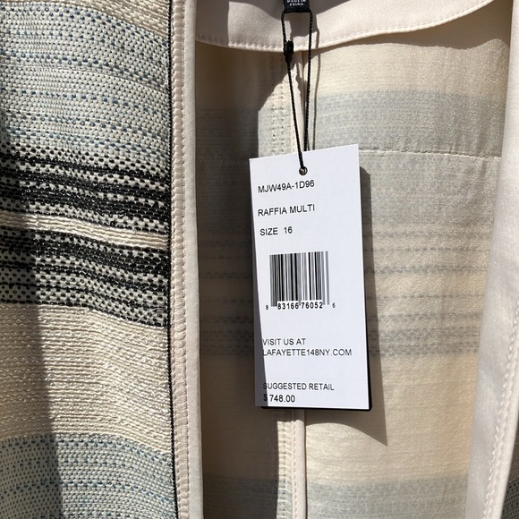 NEW! Gorgeous Lafayette 148 Pria Long Jacket size 16 - Picture 6 of 10